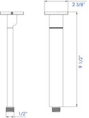 ALFI brand AB9SC Shower Arm