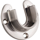 Satin Nickel Open Screw-In Mounting Bracket for 1-5/16" Round Closet Rods