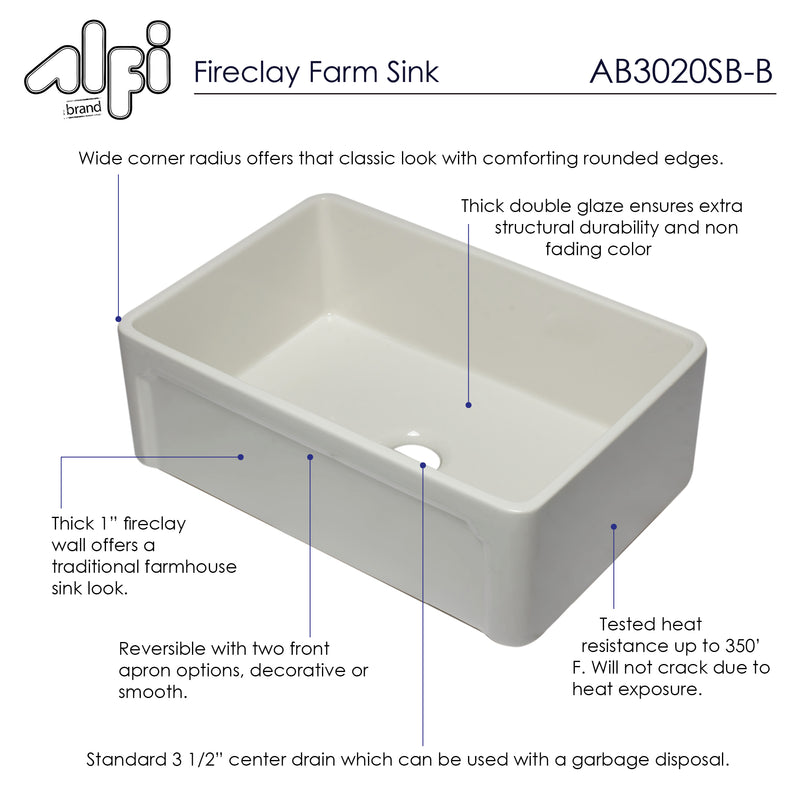 ALFI brand AB3020SB Kitchen Sink