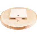 24" Round Wood Lazy Susan Shelf with Swivel