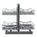 18" Polished Chrome STORAGE WITH STYLE® Full-Height Blind Corner Organizer