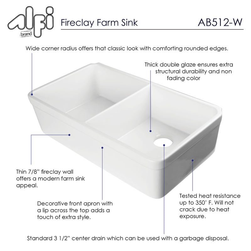 ALFI brand AB512 Kitchen Sink