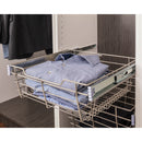 Dark Bronze Closet Pullout Basket with Slides 16"D x 23"W x 6"H