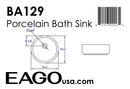 EAGO  Bathroom Sink