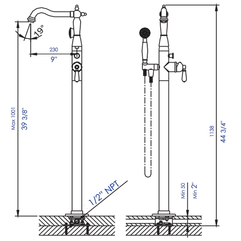 ALFI brand AB2553 Tub Filler