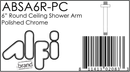 ALFI brand ABSA6R Shower Arm