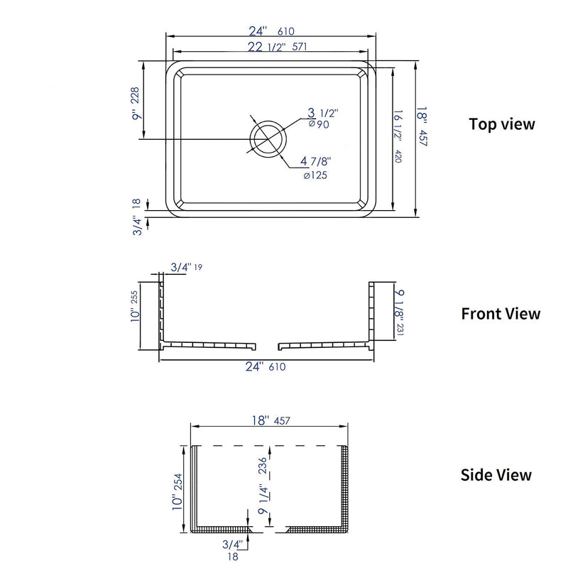 ALFI brand ABF2418 Kitchen Sink