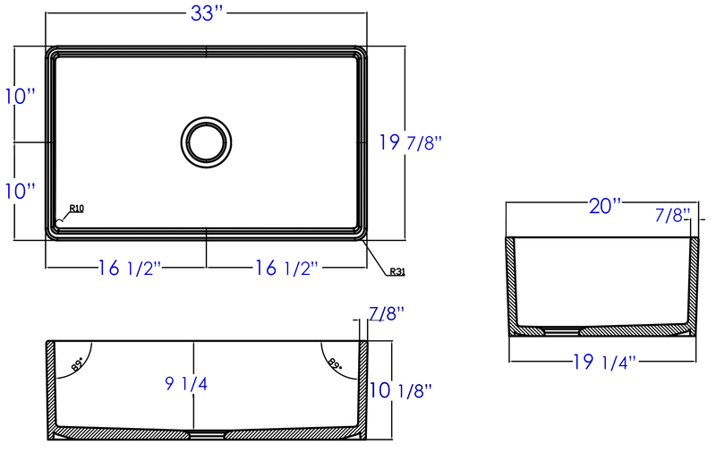 ALFI brand AB533 Kitchen Sink