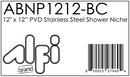 ALFI brand ABNP1212 Shower Niche