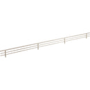 29" Wide Satin Nickel Wire Shoe Fence for Shelving