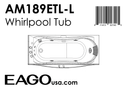 EAGO  Whirlpool Tub