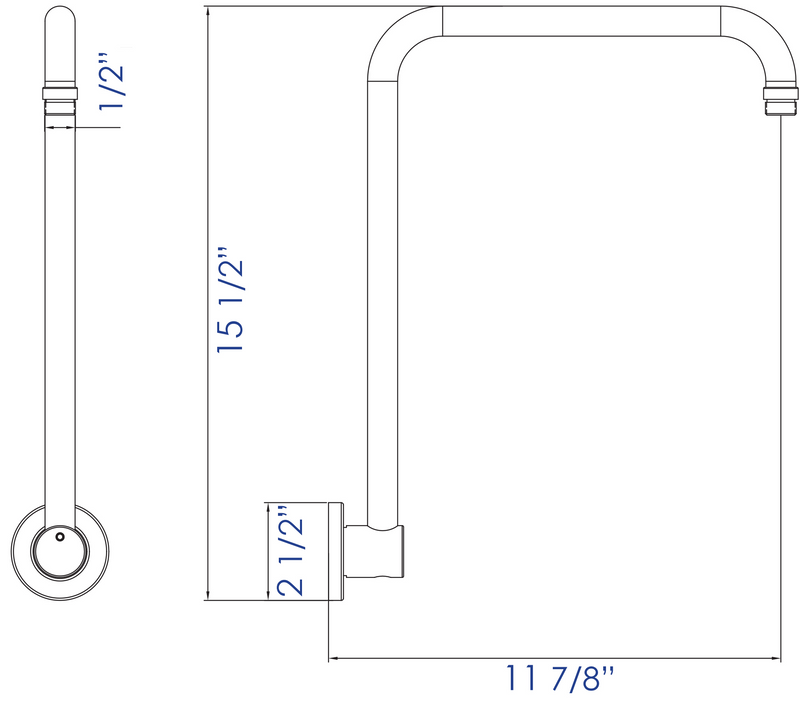 ALFI brand AB12GRW Shower Arm