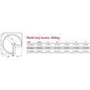 32" Kidney Two-Shelf Plastic Lazy Susan Set