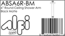 ALFI brand ABSA6R Shower Arm