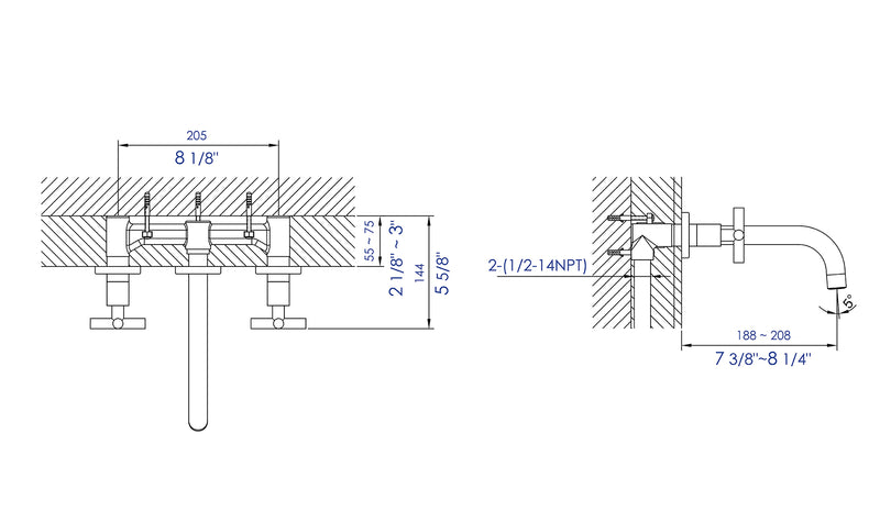 ALFI brand AB1035 Bathroom Faucet