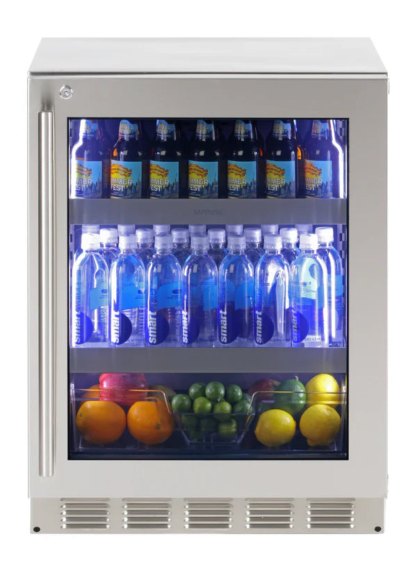 Sapphire Indoor 24" Beverage Center, Factory Installed Lock
