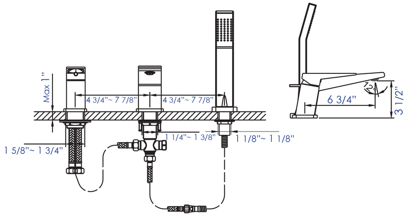 ALFI brand AB2464 Tub Filler