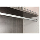 40 Chrome 19/32"x1-3/16"x8' Oval Steel Closet Rods