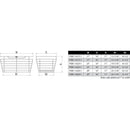 Satin Nickel Closet Pullout Basket with Slides 16"D x 17"W x 11"H