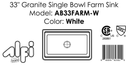 ALFI brand AB33FARM Kitchen Sink