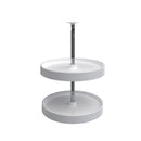 REV A SHELF : Polymer Full-Circle 2-Shelf Lazy Susan for Corner Wall Cabinets