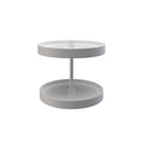 REV A SHELF : Polymer Full-Circle 2-Shelf Lazy Susan w/Bottom Mount Hardware for Corner Wall Cabinets