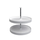 REV A SHELF : Polymer Full-Circle 2-Shelf Lazy Susan for Corner Base Cabinets