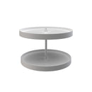 REV A SHELF : Polymer Full-Circle 2-Shelf Lazy Susan w/Bottom Mount Hardware for Corner Base Cabinets