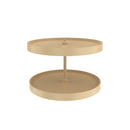 REV A SHELF : Lazy Daisy Polymer Full Circle 2-Shelf Lazy Susan w/Bottom-Mount Hardware for Corner Wall Cabinets