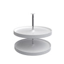 REV A SHELF : Polymer Full-Circle 2-Shelf Lazy Susan for Corner Base Cabinets