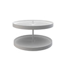 REV A SHELF : Polymer Full-Circle 2-Shelf Lazy Susan w/Bottom Mount Hardware for Corner Base Cabinets