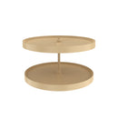 REV A SHELF : Lazy Daisy Polymer Full Circle 2-Shelf Lazy Susan w/Bottom-Mount Hardware for Corner Wall Cabinets