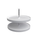 REV A SHELF : Polymer Full-Circle 2-Shelf Lazy Susan for Corner Base Cabinets
