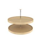 REV A SHELF : Polymer Full Circle 2-Shelf Lazy Susan for Corner Base Cabinets
