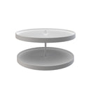 REV A SHELF : Polymer Full-Circle 2-Shelf Lazy Susan w/Bottom Mount Hardware for Corner Base Cabinets