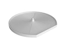 REV A SHELF : Polymer D-Shaped 1-Shelf Lazy Susan w/Bottom Mount Hardware for Corner Base Cabinets