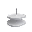 REV A SHELF : Polymer D-Shaped 2-Shelf Lazy Susan for Corner Base Cabinets