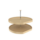 REV A SHELF : Polymer D-Shaped 2-Shelf Lazy Susan for Corner Base Cabinets