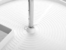 REV A SHELF : Polymer Kidney-Shaped 2-Shelf Lazy Susan for Corner Base Cabinets