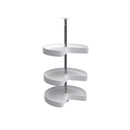 REV A SHELF : Polymer Kidney-Shaped 3-Shelf Lazy Susan for 31" H Corner Wall Cabinets