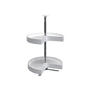REV A SHELF : Polymer Pie-Cut 2-Shelf Lazy Susan for Corner Wall Cabinets