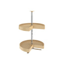 REV A SHELF : Polymer Pie-Cut 2-Shelf Lazy Susan for Corner Wall Cabinets