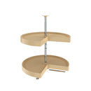 REV A SHELF : Polymer Pie-Cut 2-Shelf Lazy Susan for Corner Base Cabinets