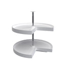 REV A SHELF : Polymer Pie-Cut 2-Shelf Lazy Susan for Corner Base Cabinets