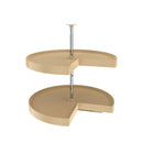 REV A SHELF : Polymer Pie-Cut 2-Shelf Lazy Susan for Corner Base Cabinets