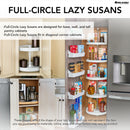 REV A SHELF : Banded Wood Full-Circle Lazy Susan Shelf for Corner Wall Cabinets