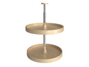 REV A SHELF : Banded Wood Full-Circle 2-Shelf Lazy Susans for Corner Wall Cabinets