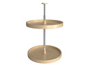 REV A SHELF : Banded Wood Full-Circle 2-Shelf Lazy Susans for Corner Wall Cabinets