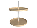 REV A SHELF : Banded Wood Full-Circle 2-Shelf Lazy Susans for Corner Base Cabinets