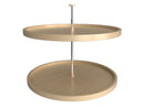 REV A SHELF : Banded Wood Full-Circle 2-Shelf Lazy Susans for Corner Base Cabinets